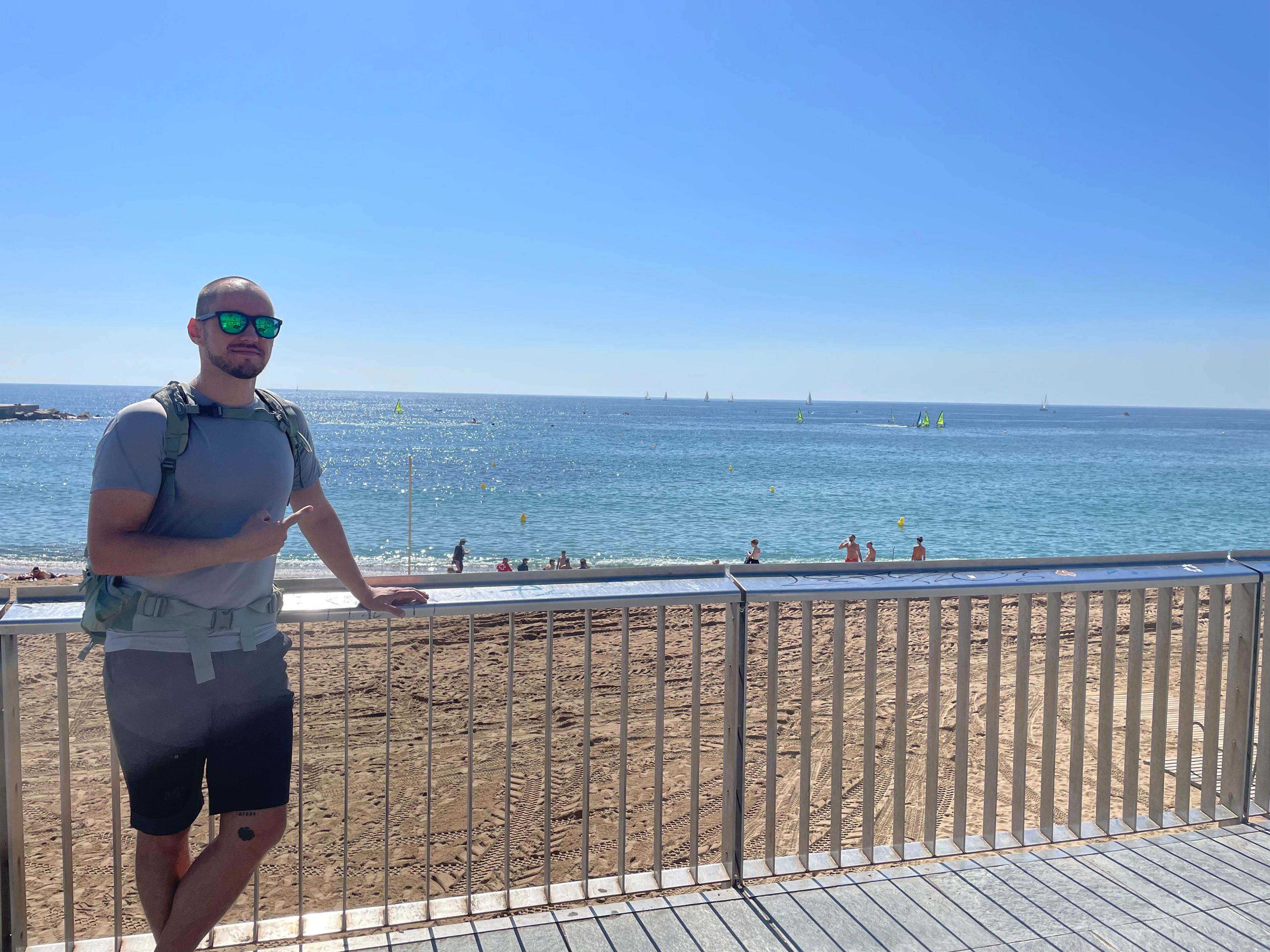 Glenn aan de start van Camino